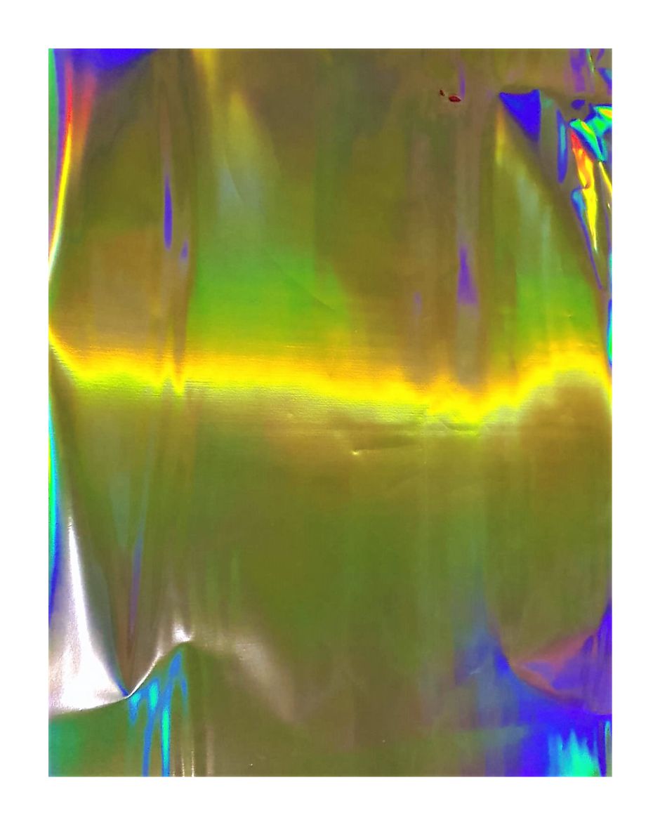 PACK X 15 Foil Hologramado Liso (Rainbow) Hoja A4 29.7 X 21 CM. Oro