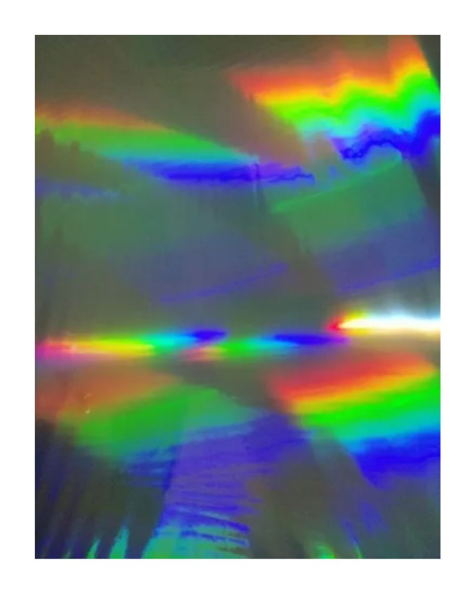 PACK X 15 Foil Hologramado Liso (Rainbow) Hoja A4 29.7 X 21 CM. Plata
