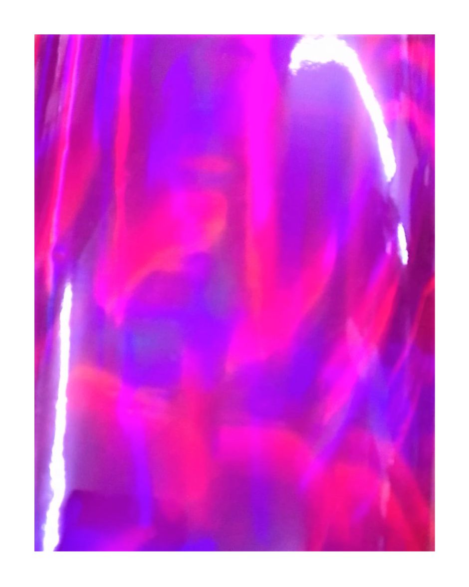 PACK X 15 Foil Hologramado Liso (Rainbow) Hoja A4 29.7 X 21 CM. Rosa