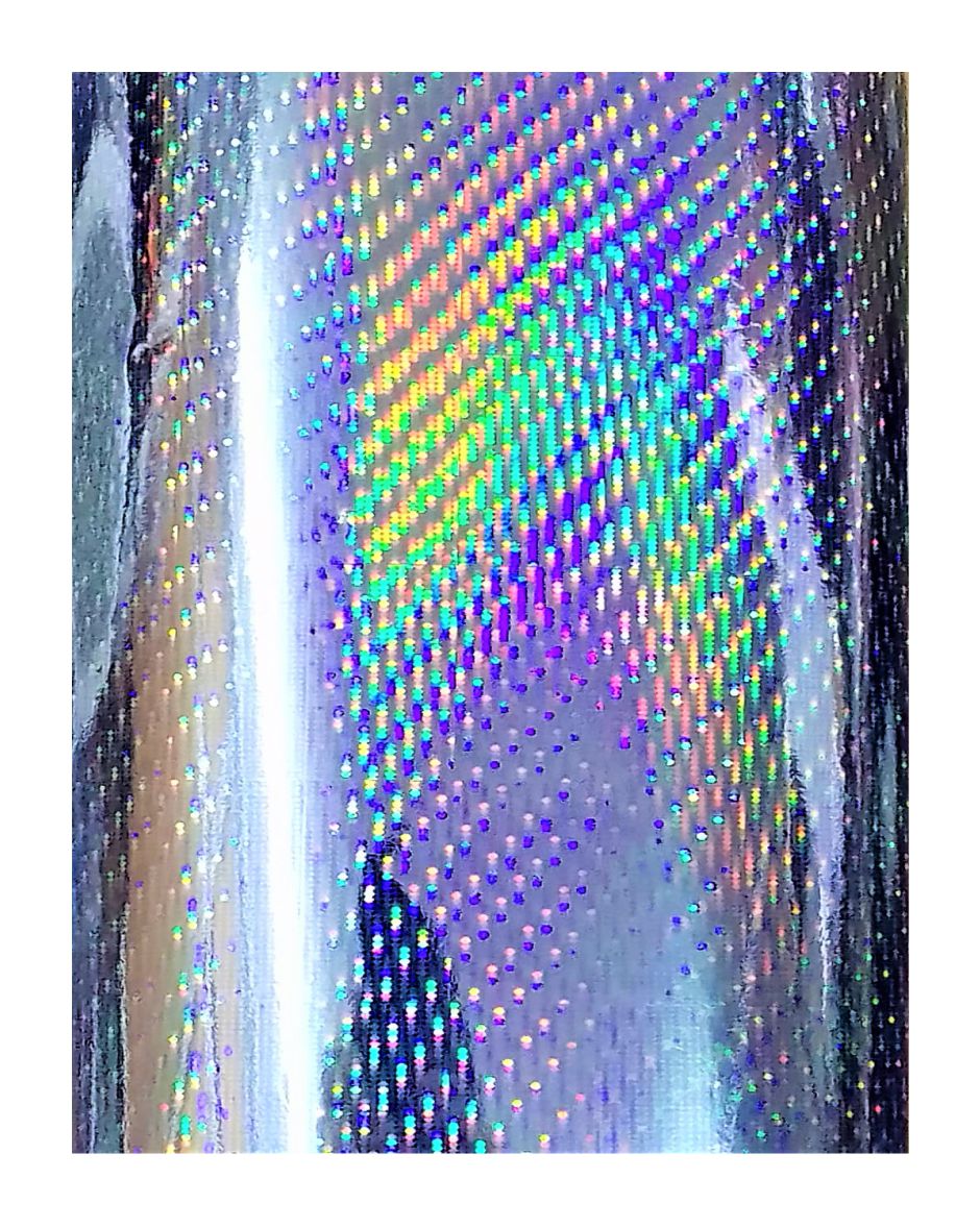 PACK X 15 Foil Hologramado Tramado Hoja A4 29.7 X 21 CM. Destellos Plata