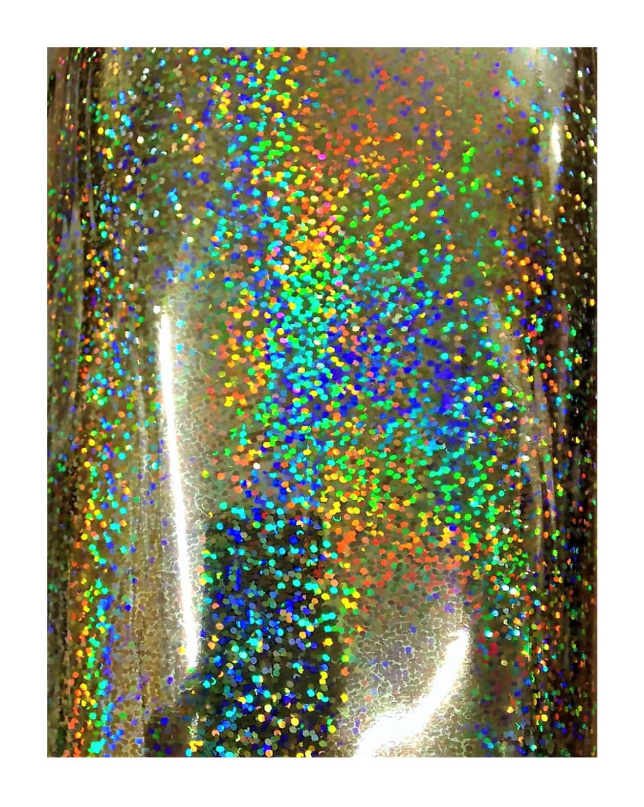 PACK X 15 Foil Hologramado Tramado Hoja A4 29.7 X 21 CM. Micro Cuadros Oro