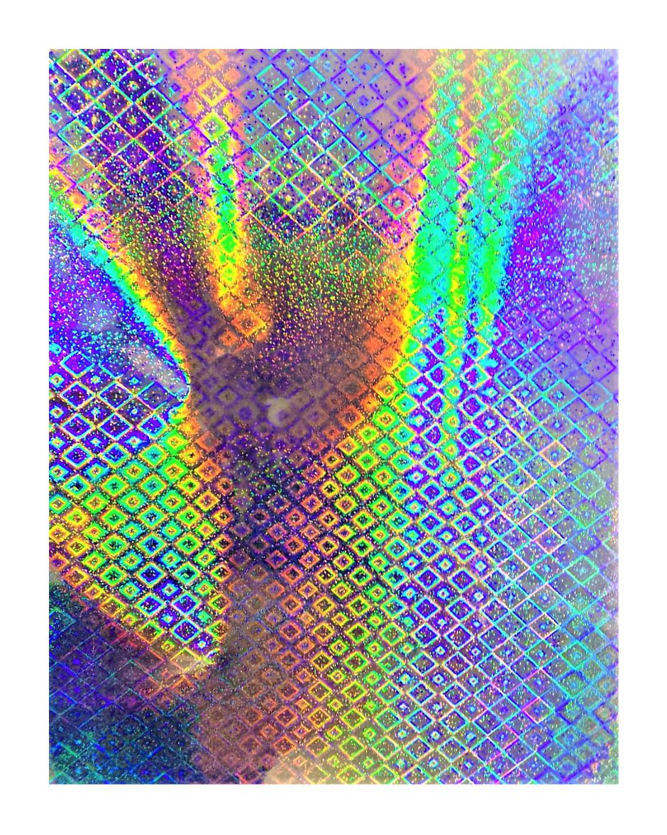 PACK X 15 Foil Hologramado Tramado Hoja A4 29.7 X 21 CM. Mosaicos Plata