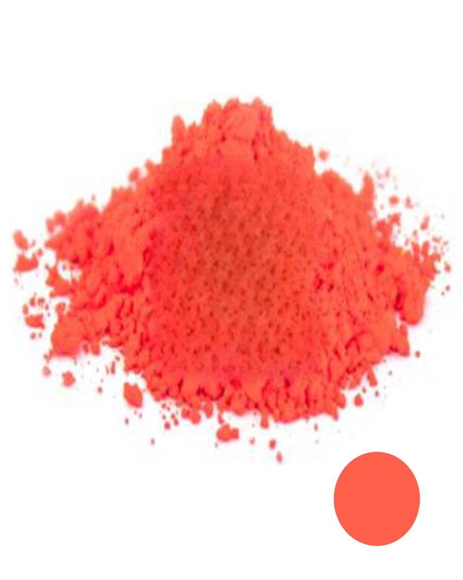 Pigmento Fluorescente Concentrado Bolsa X 10 Grs. Rojo Brilloso Brigt Red