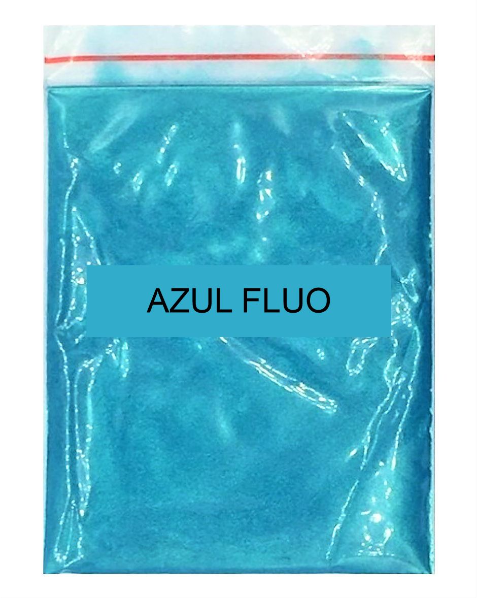 Pigmento Fluorescente Concentrado Bolsa X 10 Grs. Azul Blue