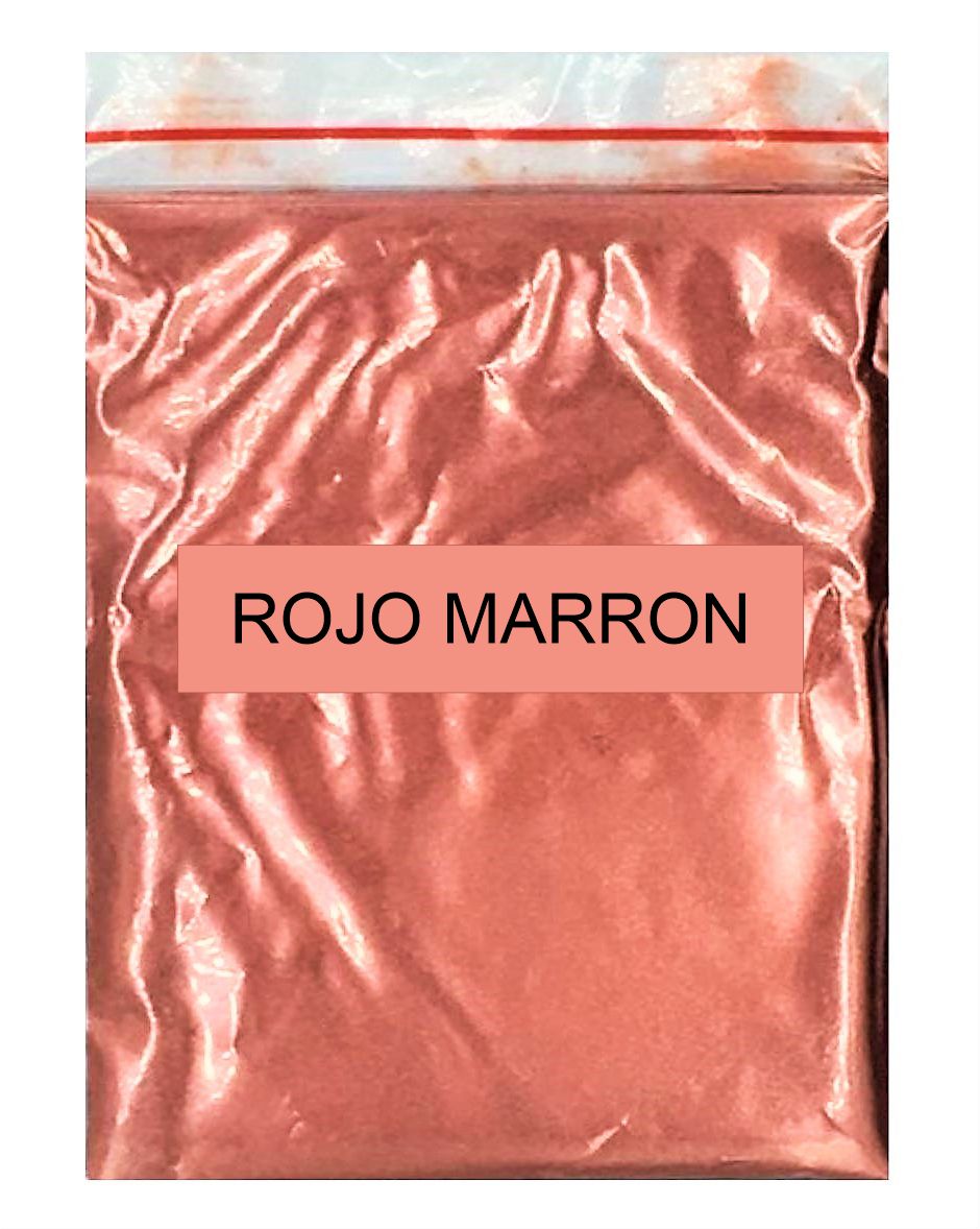 Pigmento Perlado Concentrado Bolsa X 10 Grs. Rojo Marron Red Brown