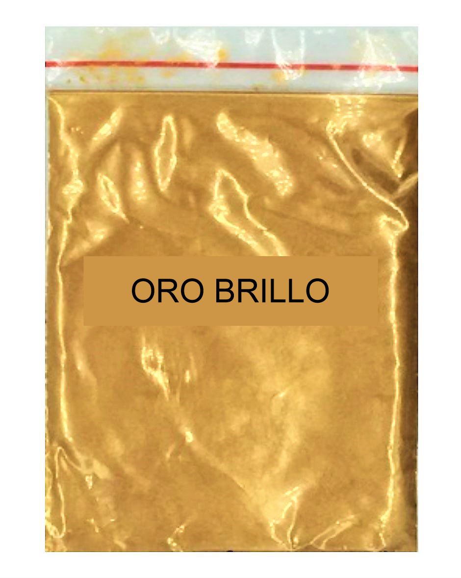 Pigmento Perlado Concentrado Bolsa X 10 Grs. Oro Brillo Glitter Gold