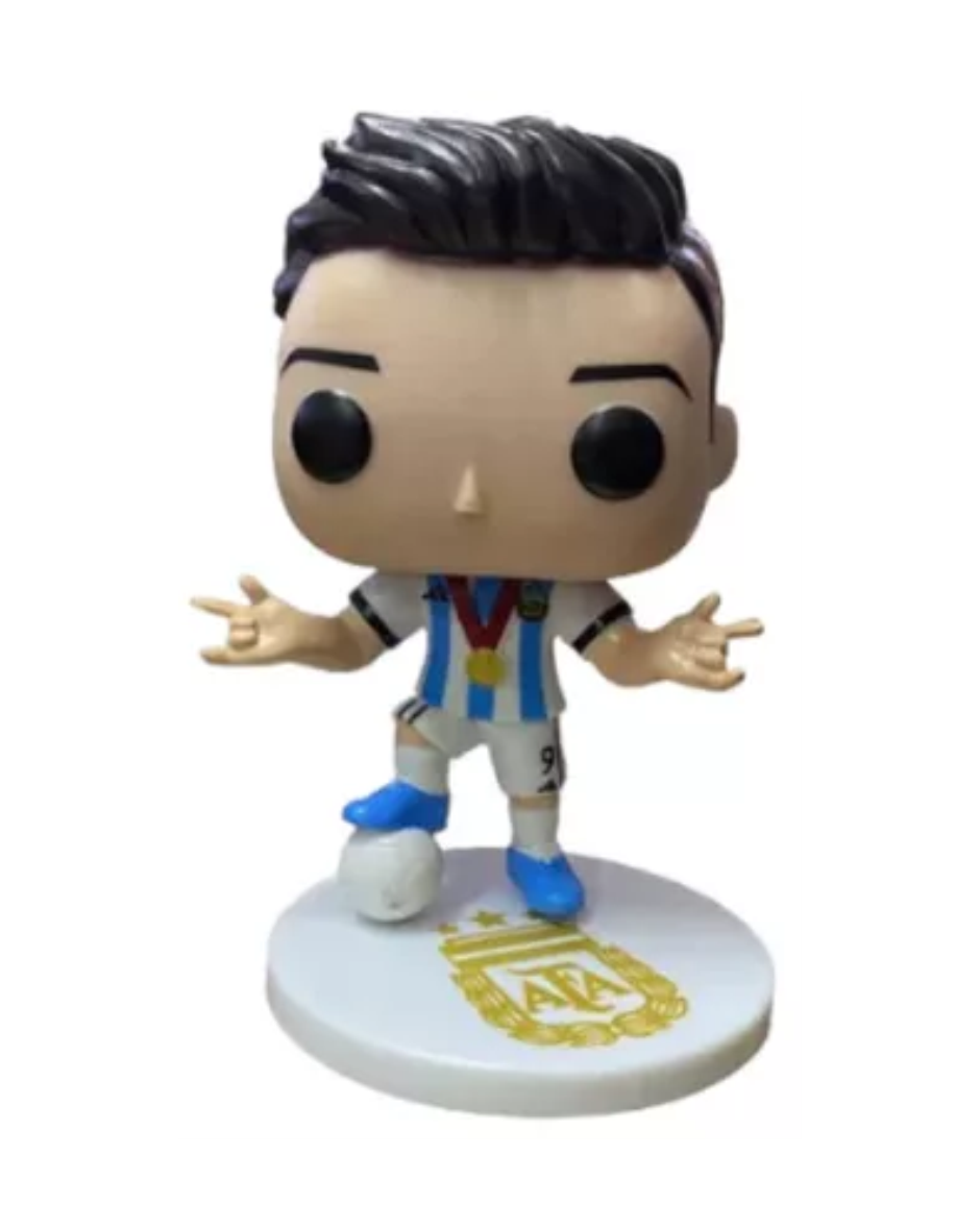 PACK X 2 MU?ECO FUNKO POP JULIAN ALVAREZ MEDIDA 6 X 7 X 10 CM