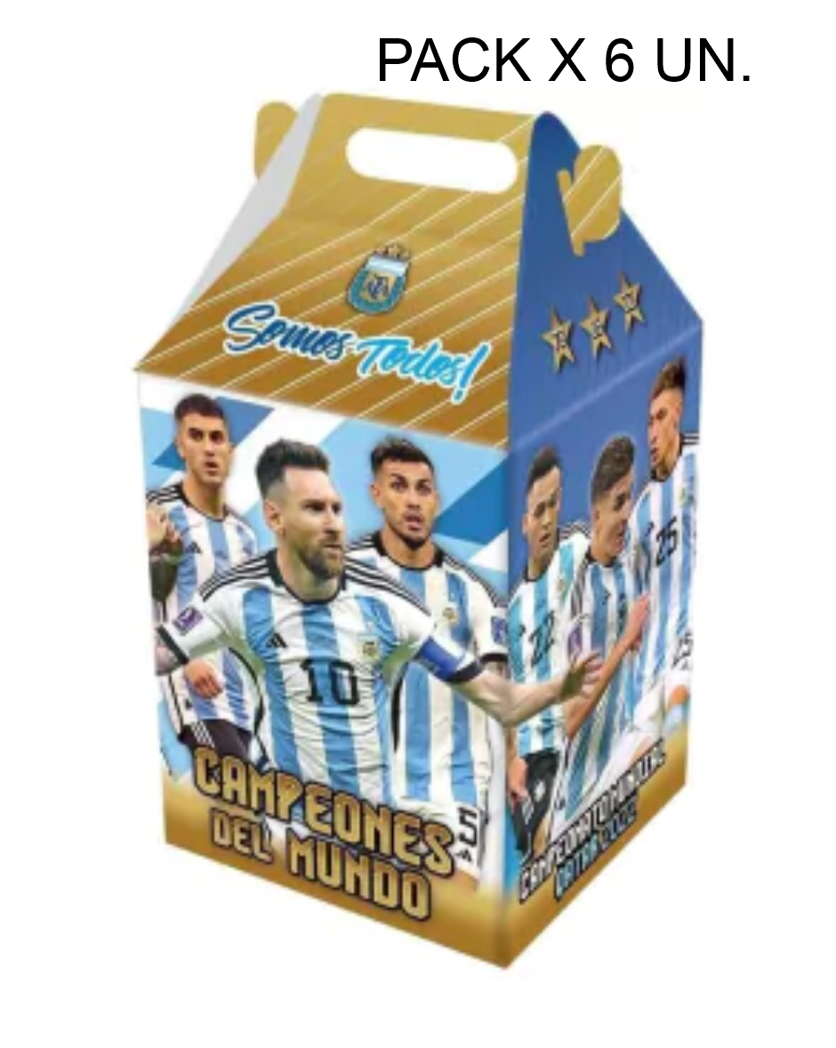 PACK X 4 CAJA CARTULINA REGALO X 10 UN. AFA SELECCI?N ARGENTINA