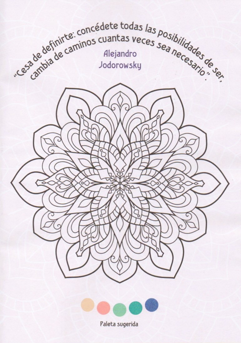 PACK X 2 LIBROS pintar Mandalas Contemplacion a color 16 Paginas formato 20 x 28 cm.