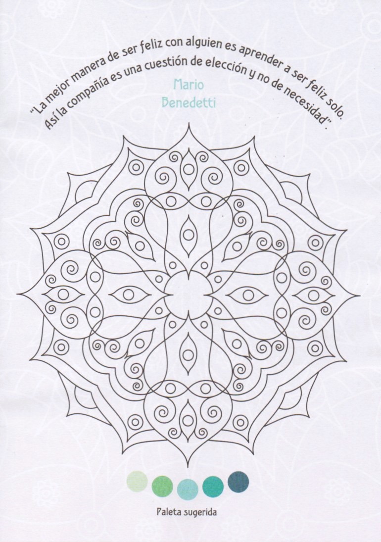 PACK X 2 LIBROS pintar Mandalas colores de plenitud a color 16 Paginas formato 20 x 28 cm.