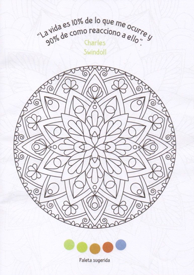 PACK X 2 LIBROS pintar Mandalas autoconocimiento y felicidad a Color 16 Paginas formato 20 x 28 cm.