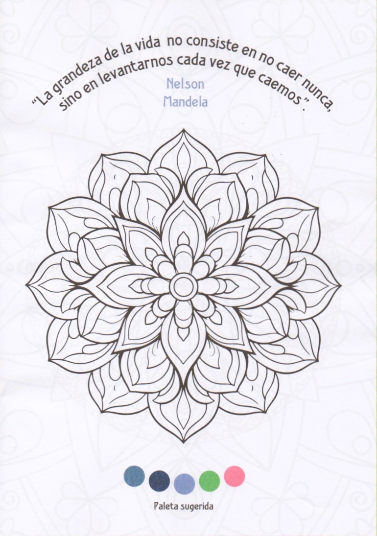 PACK X 2 LIBROS pintar Mandalas autoconocimiento y felicidad a Color 16 Paginas formato 20 x 28 cm.