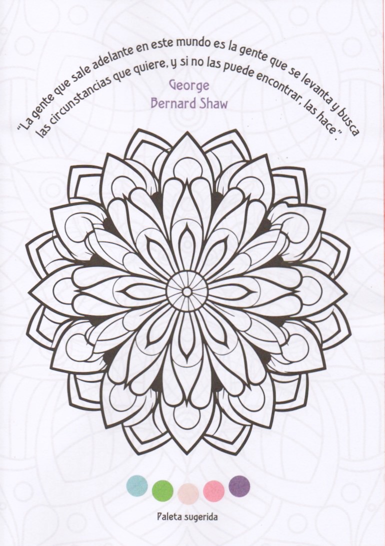 PACK X 2 LIBROS pintar Mandalas arte en espiral a color 16 Paginas formato 20 x 28 cm.