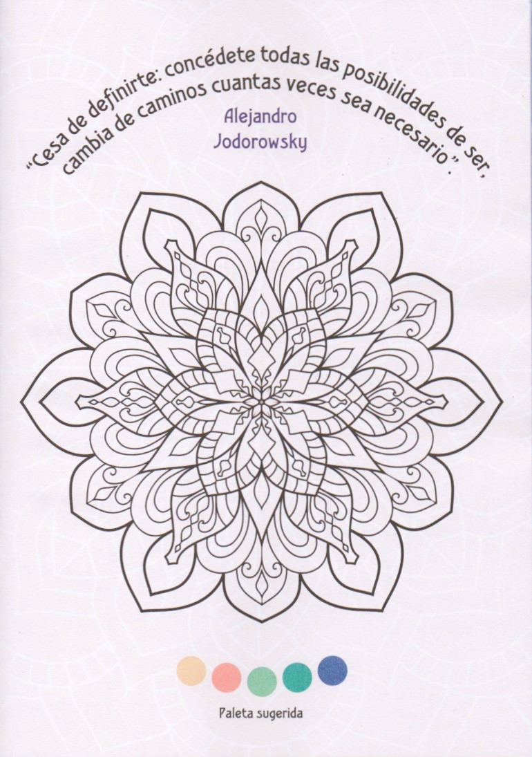 PACK X 2 LIBROS pintar Mandalas camino hacia la serenidad a color 32 Paginas formato 20 x 28 cm.