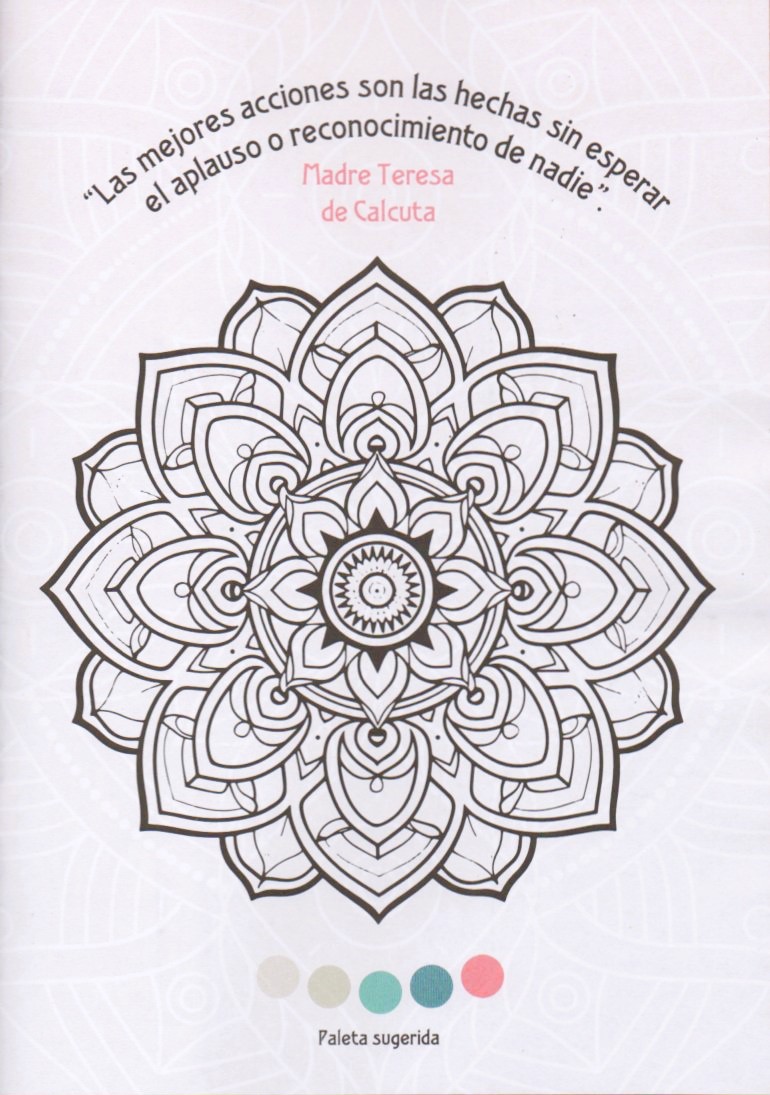 PACK X 2 LIBROS pintar Mandalas Benditos a color 32 Paginas formato 20 x 28 cm.