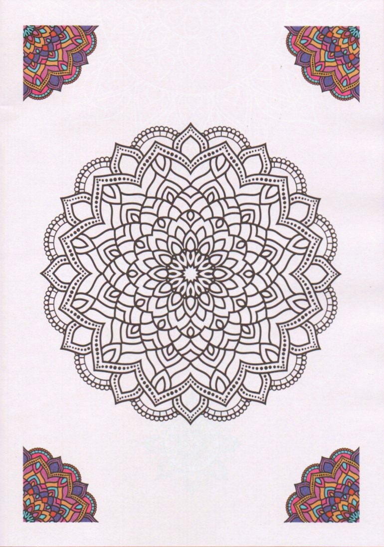 PACK X 2 LIBROS pintar Mandalas para relajarse y meditar a color 32 Paginas formato 20 x 28 cm.