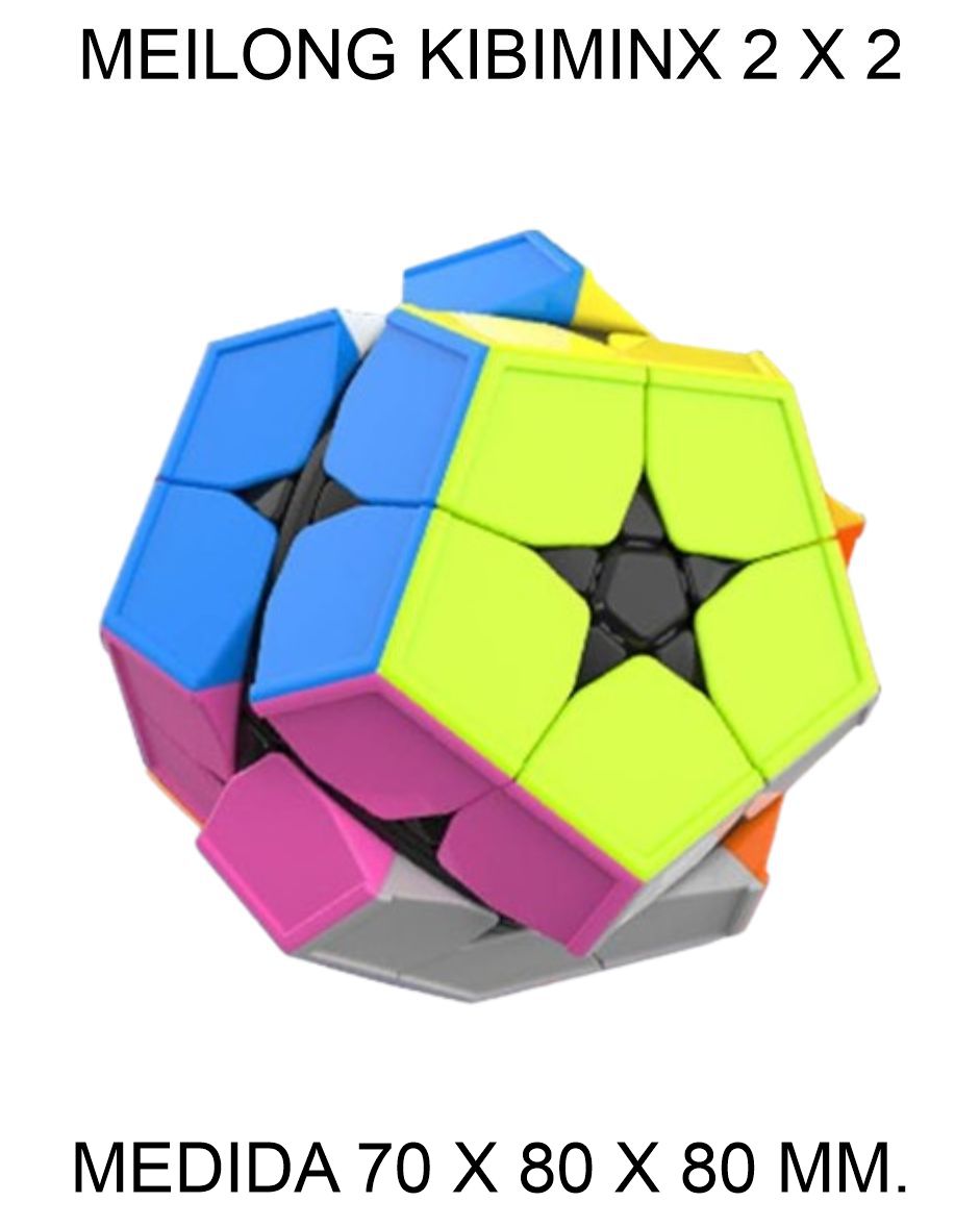 CUBO DE RUBIK O MAGICO MEILONG KIBIMINX 2 X 2 MOYU MEGAMINX STICK MULTICOLOR 70 X 80 X 80 MM.