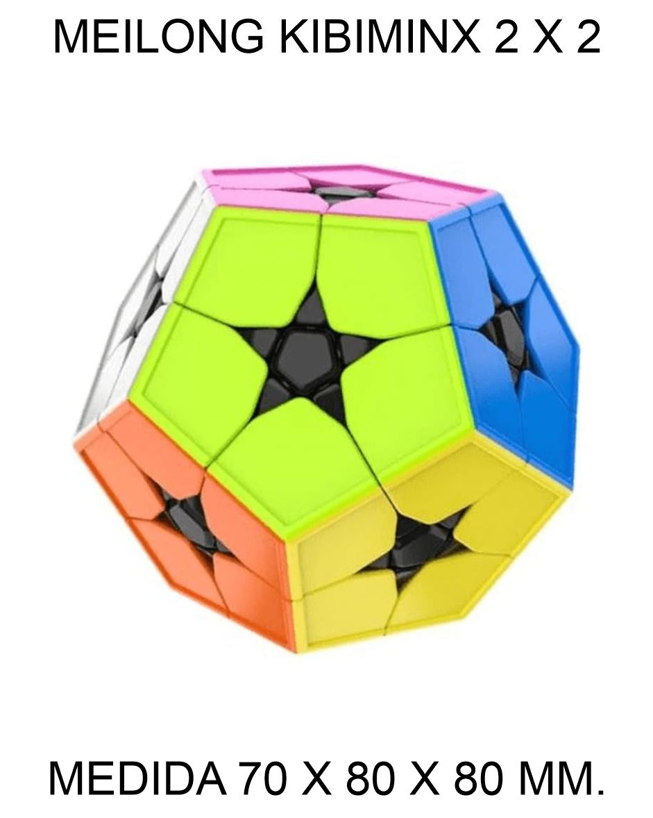 CUBO DE RUBIK O MAGICO MEILONG KIBIMINX 2 X 2 MOYU MEGAMINX STICK MULTICOLOR 70 X 80 X 80 MM.