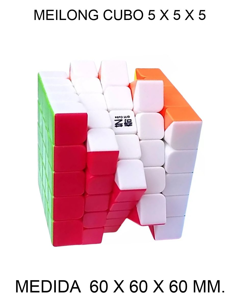 CUBO DE RUBIK O MAGICO MEILONG 5 X 5 X 5 MOYU 60 X 60 X 60 MM. 