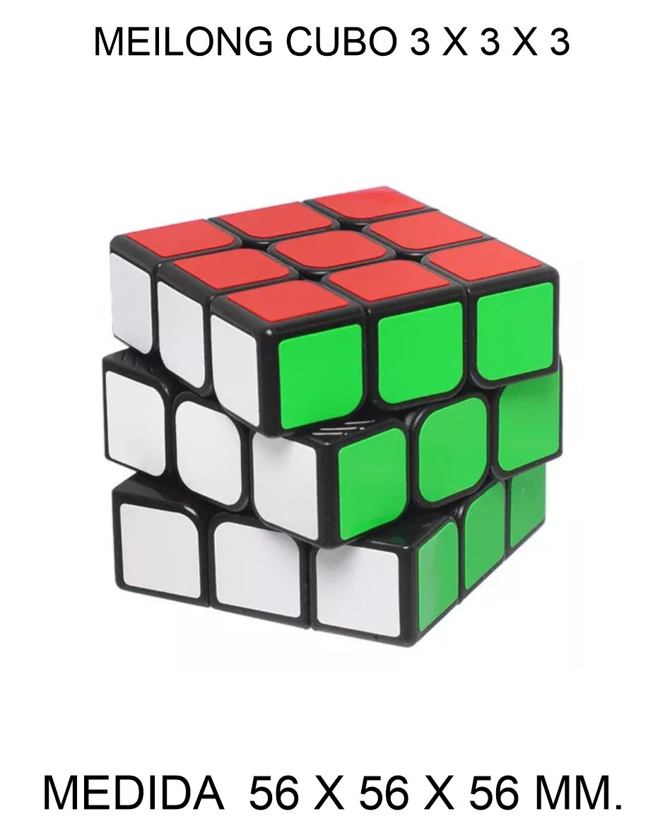 CUBO DE RUBIK O MAGICO MEILONG 3 X 3 X 3 MOYU 50 X 50 X 50 MM. 