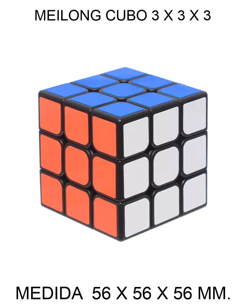 CUBO DE RUBIK O MAGICO MEILONG 3 X 3 X 3 MOYU 50 X 50 X 50 MM. 