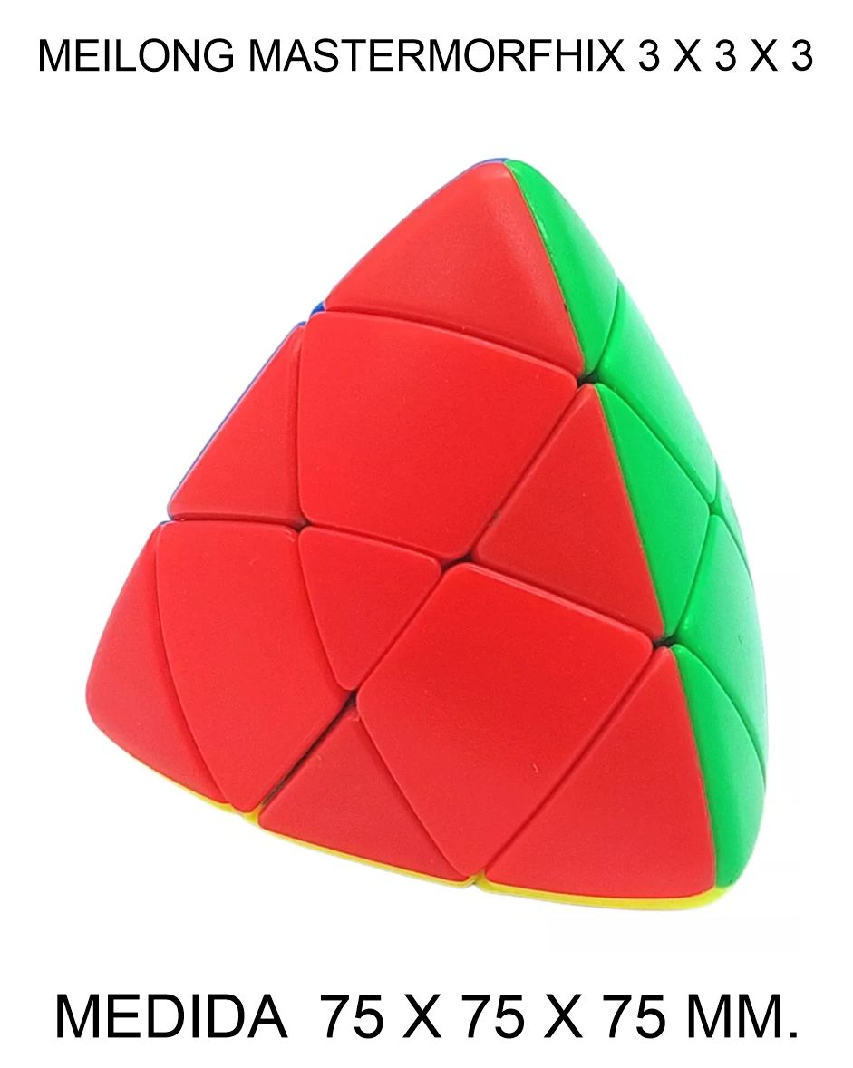 CUBO DE RUBIK O MAGICO MEILONG 3 X 3 X 3 MOYU MASTERMORFHIX 75 X 75 X 75 MM. 