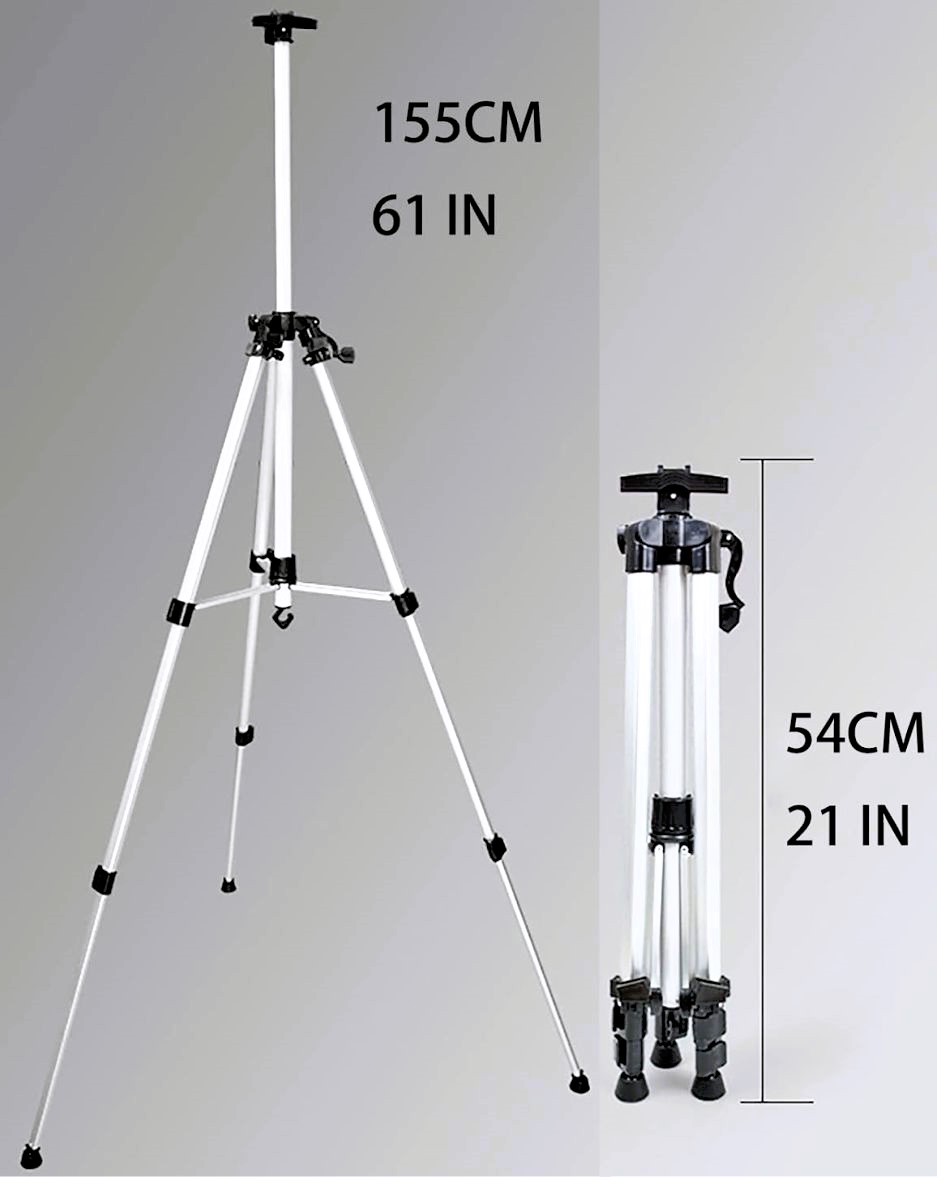 ATRIL DE ALUMINIO PLEGABLE PREMIUM 155 CM. CON BOLSO